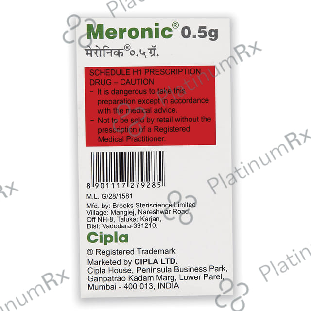 Meronic 500mg Injection