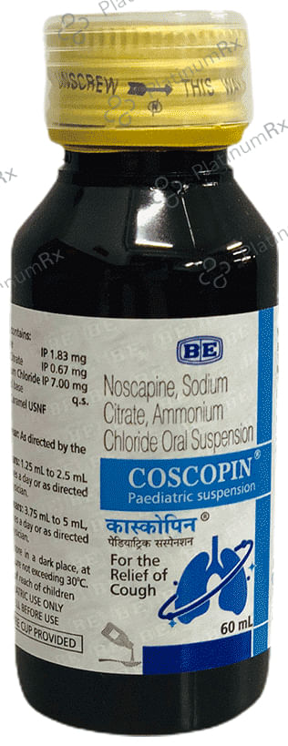 Coscopin Paed Oral Suspension 60ml