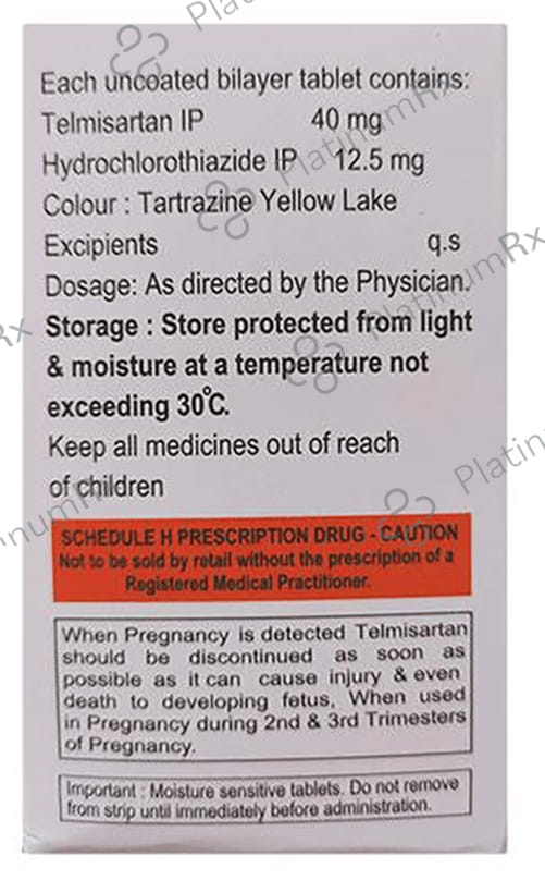 Telzox H 12.5/40mg Tablet 15s