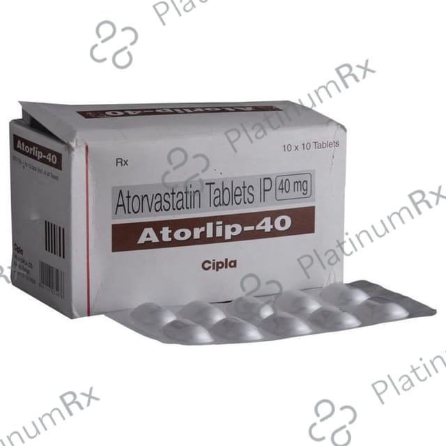 Atorlip 40mg Tablet 10s