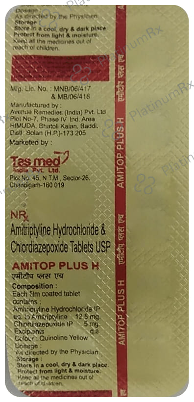 Amitop Plus H 12.5/5mg Tablet 10s