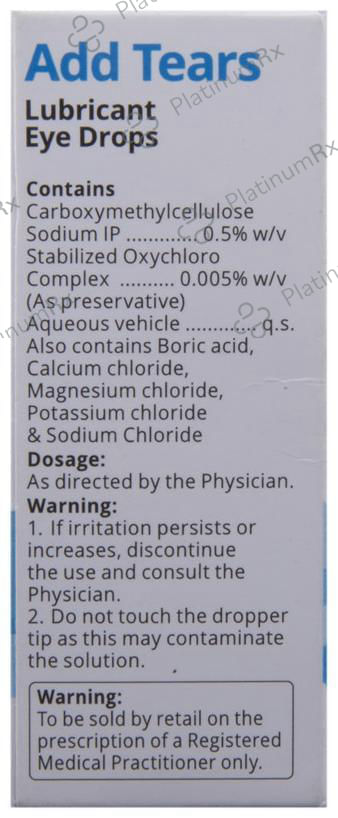 Add Tears Lubricant 0.5% Eye Drop 10ml