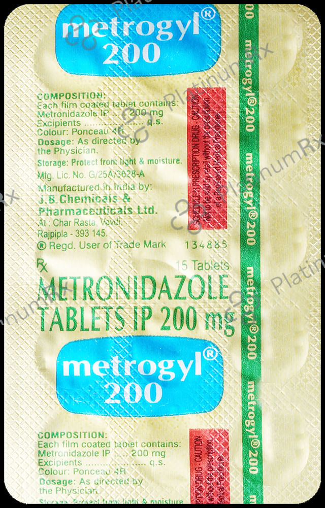 Metrogyl 200mg Tablet 15s