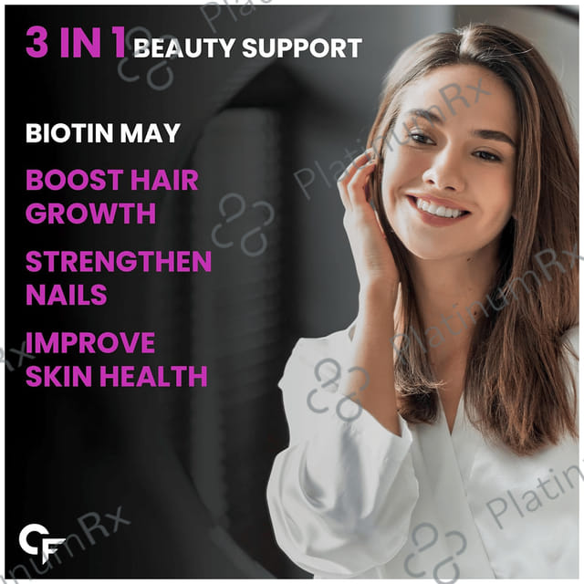 Carbamide Forte Biotin 10,000mcg Tablet for Skin, Hair & Nail Health 120 tablets