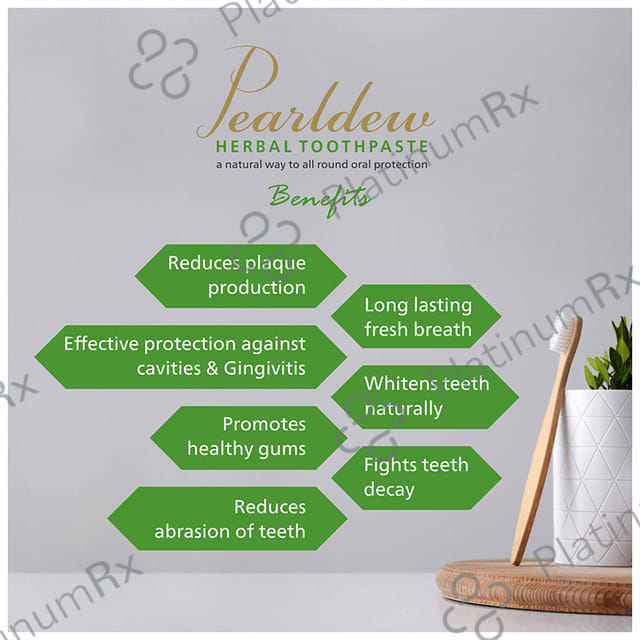 Pearldew Herbal Toothpaste (100gm Each) 1 Tube
