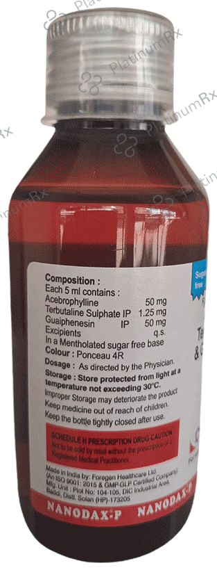 Nanodax-P Syrup Sugar Free