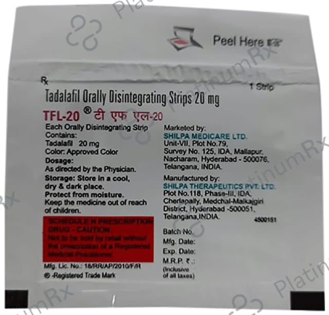 Tfl 20 Orally Disintegrating Strip