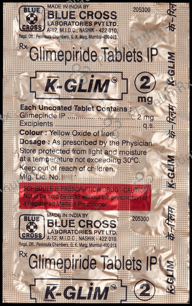 K Glim 2mg Tablet 15s