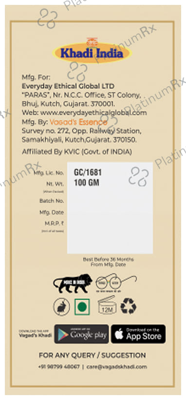 Vagad's Khadi Herbal Charcoal Soap