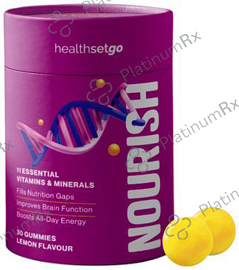 HealthSetGo Nourish Gummies Lemon