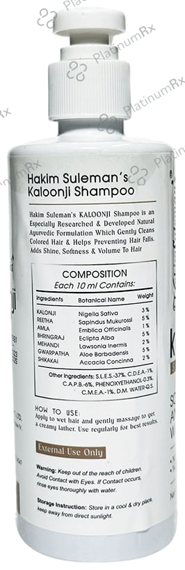 Hakim Suleman's Kaloonji Shampoo