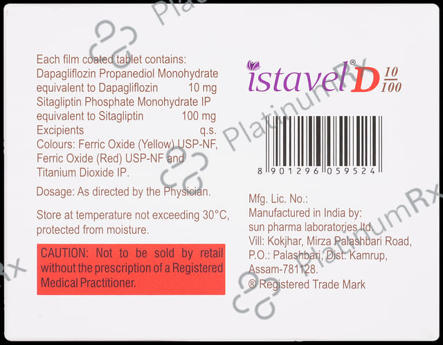 Istavel D 10/100mg Tablet 15s