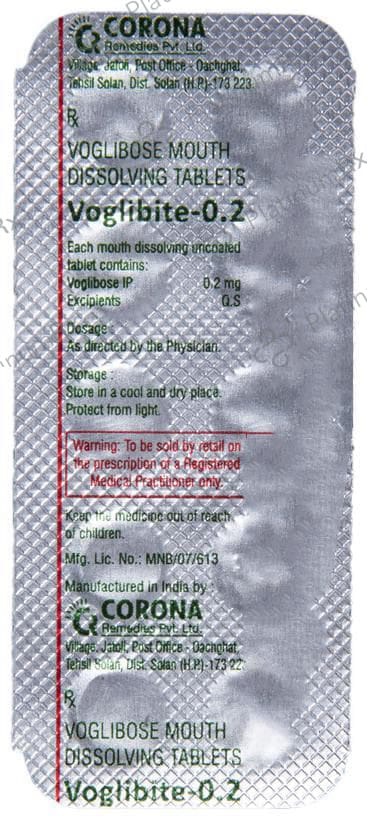 Voglibite 0.2mg Tablet 10s