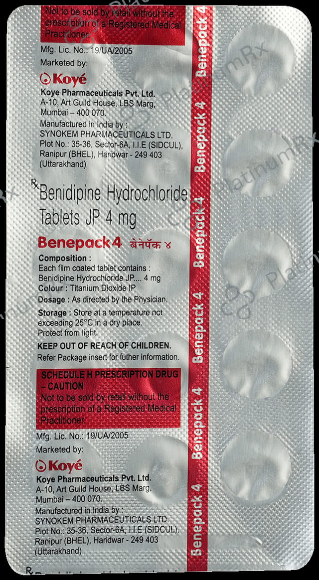Benepack 4mg Tablet 15s