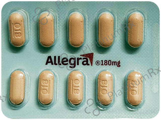 Allegra 180mg Tablet 10s