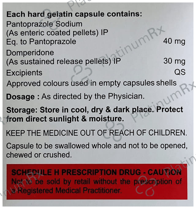 Paczol D 30/40mg Capsule SR 10s