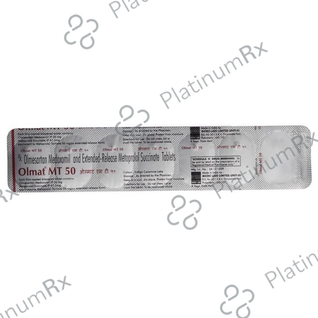Olmat MT 50/20mg Tablet ER 15s