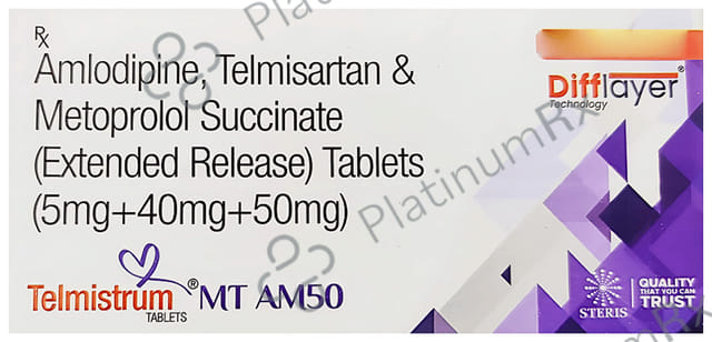 Telmistrum MT AM 50mg Tablet ER 10s