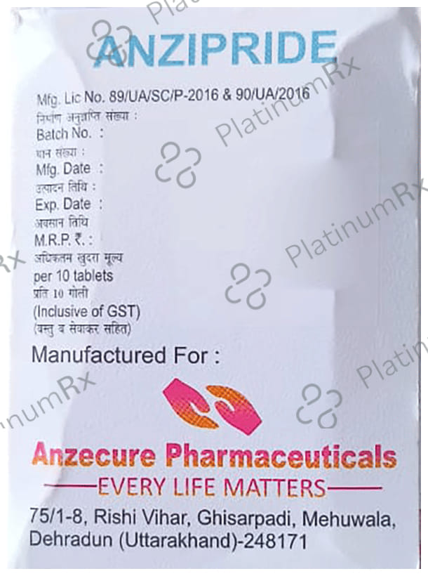 Anzipride 100mg Tablet 10s