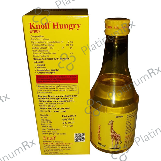 Knoll Hungry Syurp 200ml