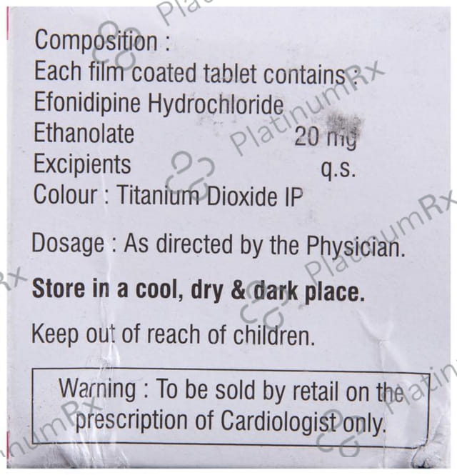Efnocar 20mg Tablet 10s
