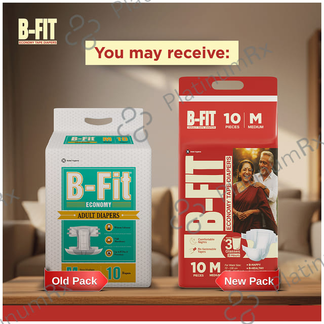 B Fit Economy Adult Diaper Medium 10s