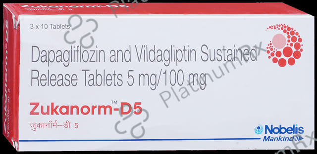 Zukanorm D 5/100mg Tablet SR 10s