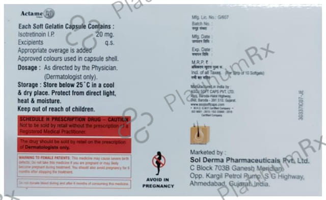 Actame 20mg Tablet 10s