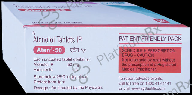 Aten 50mg Tablet 14s