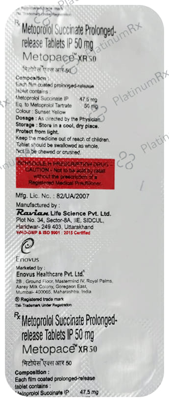 Metopace XR 50 Tablet