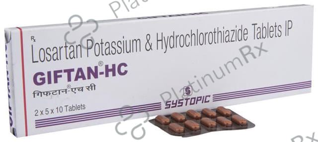 Giftan HC 50/12.5mg Tablet 10s