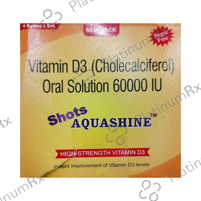 Aquashine Shots Oral Solution Sugar Free 5ml