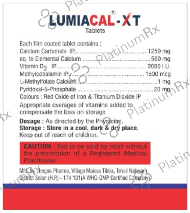 Lumiacal XT Tablet 15s