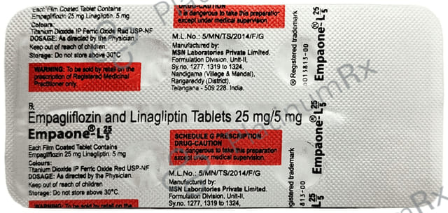 Empaone L 25/5mg Tablet 10s