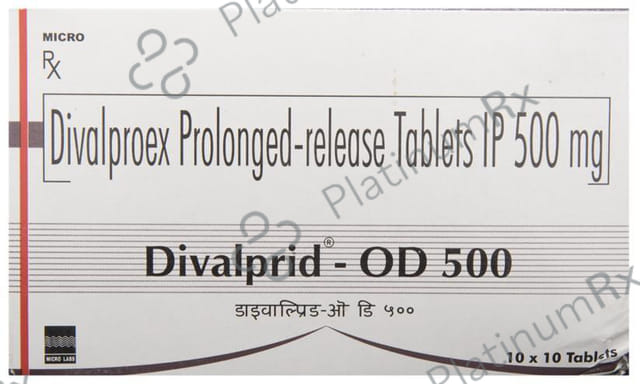 Divalprid OD PR 500mg Tablet 10s