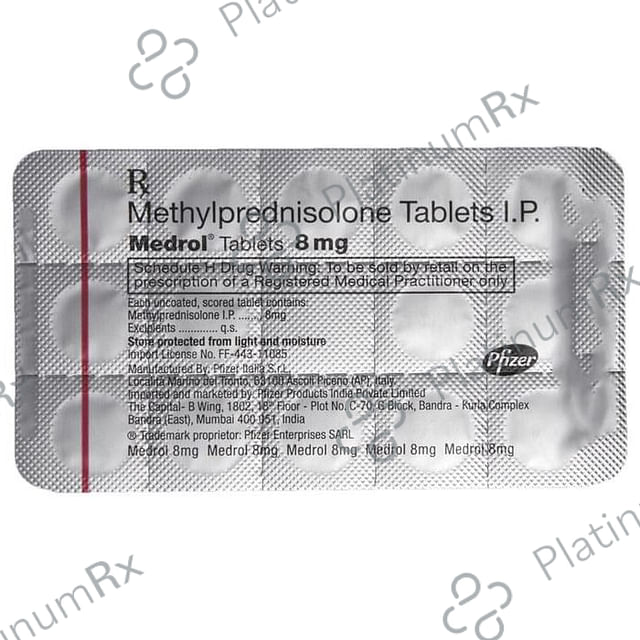 Medrol 8mg Tablet 14s