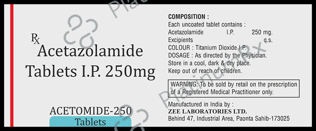 Acetomide 250mg Tablet 10s