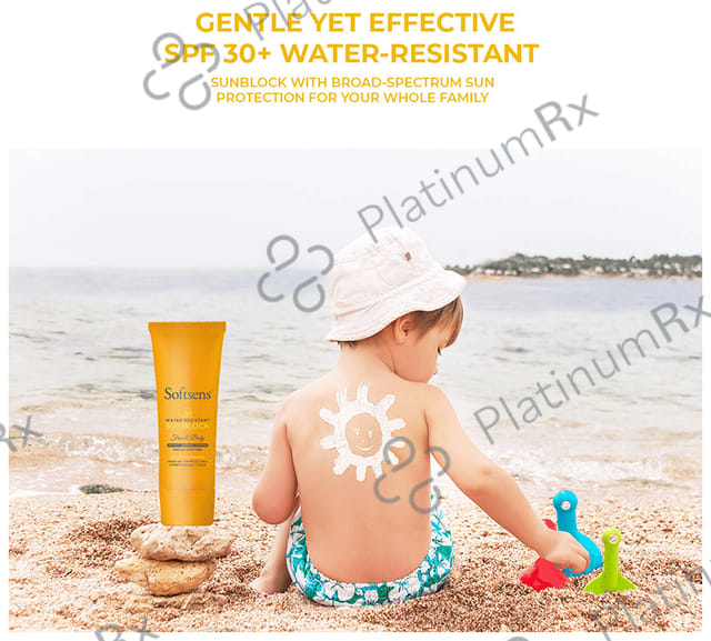Softsens SPF 30 Water Resistant Sunblock Face and Body Lotion 50gm