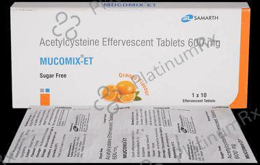 Mucomix ET Effervescent Tablet Orange Sugar Free