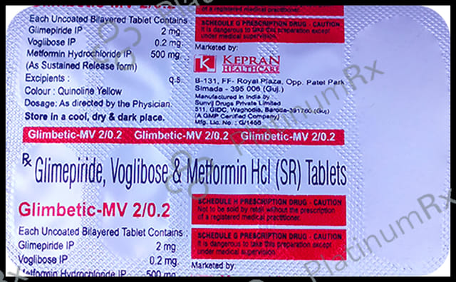 Glimbetic-MV 2/0.2 Tablet