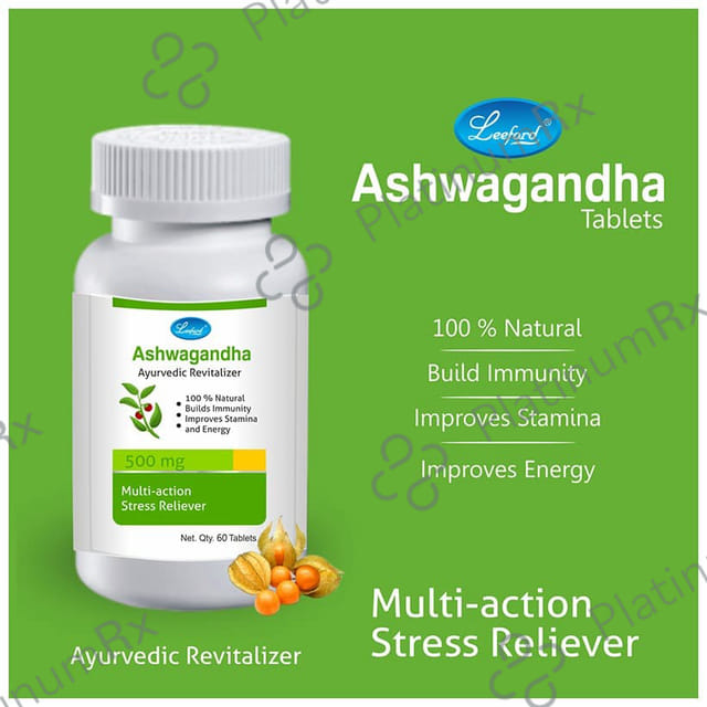 Leeford Ashwagandha Ayurvedic Tablet for Immunity, Stamina and Energy