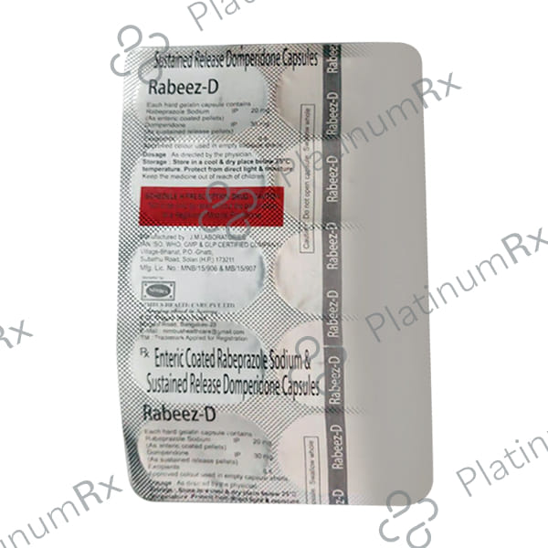 Rabeez D 10/20mg Capsule 10s