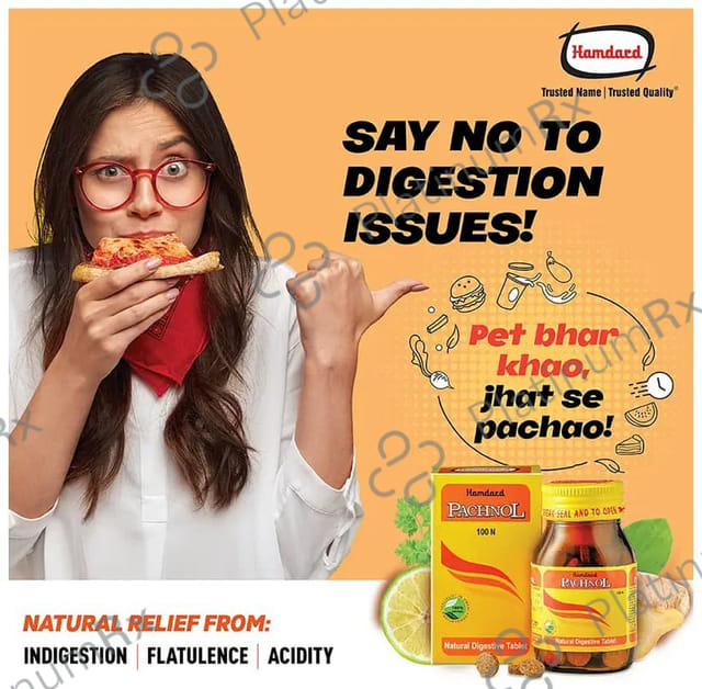 Hamdard Pachnol Natural Digestive Tablet