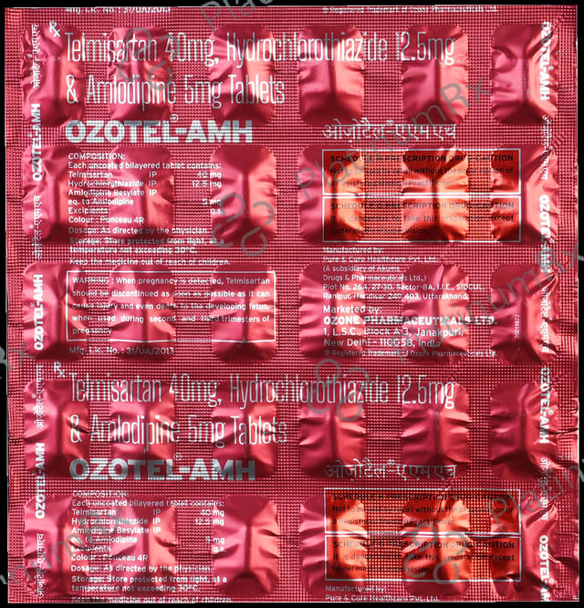 Ozotel AMH 40/12.5/5mg Tablet 30s