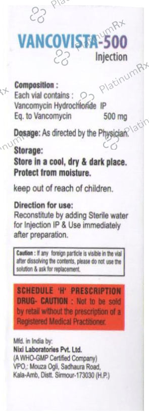 Vancovista 500 Injection