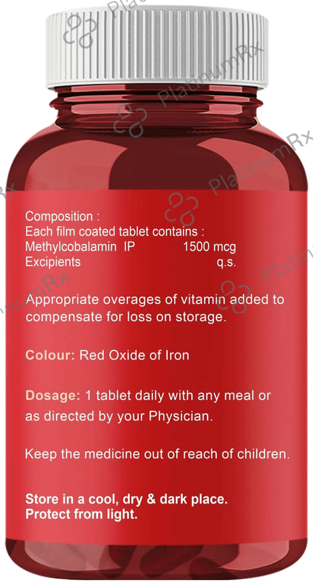 Carbamide Forte Methylcobalamin (Vitamin B12) 1500mcg for Digestion, Brain & Immunity - Tablet