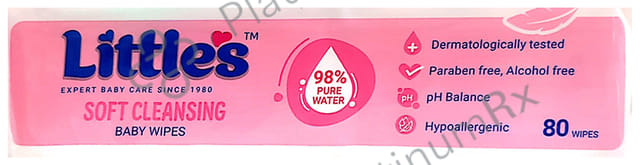 Little's Soft Cleansing Baby Wipes with Lid