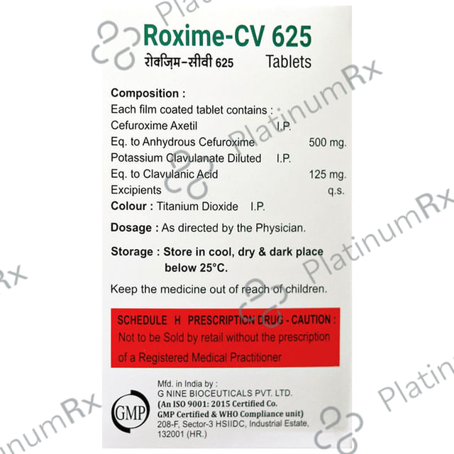 Roxime-CV 625 Tablet