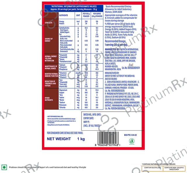 Protinex High Quality Protein Chocolate Flavour Rich Powder 1kg