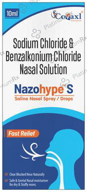 Nazohype S Saline Nasal Sparay/Drops 10ml